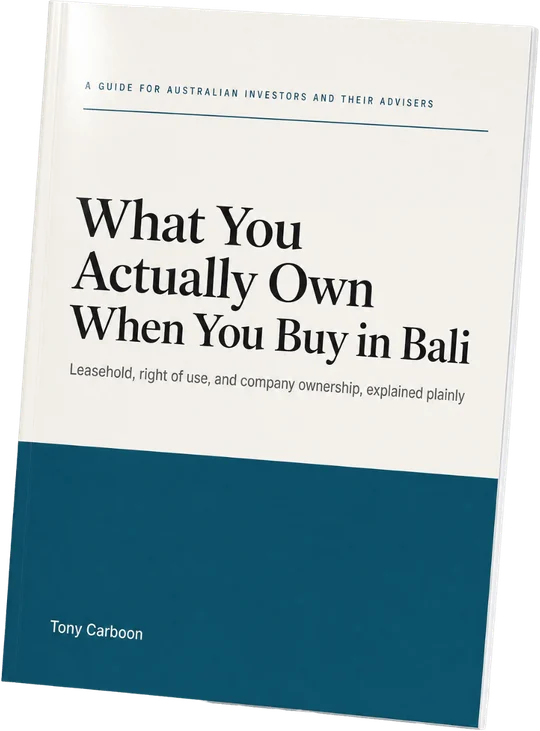 The guide: What You Actually Own When You Buy in Bali